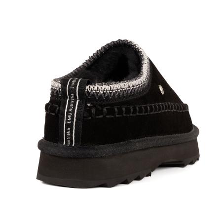 Женские уличные тапочки EMU Australia Slipper Sharky Adventure Scuff W13239, черные