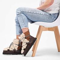 Sheepskin Fashion Blurred Teddy W13196 - Женские снегоходы EMU Australia, коричневые