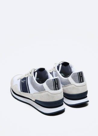 Мужские кроссовки Pepe Jeans London CROSS 4 SAILOR PMS30702, белые