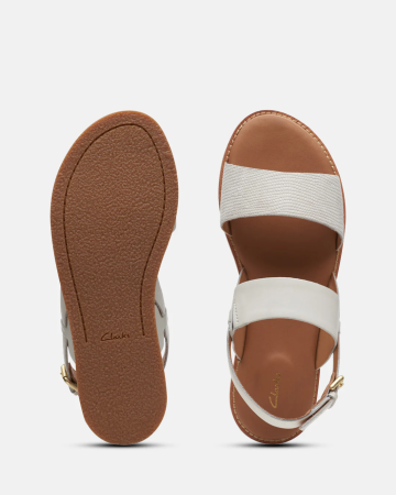 Женские сандалии Clarks Clarks Karsea Strap 26171875, белые