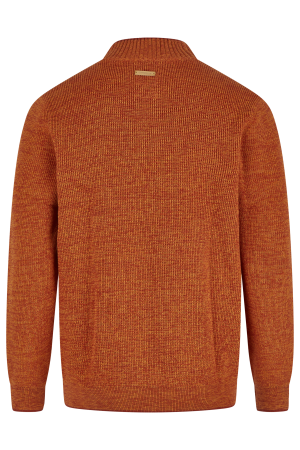 Мужской свитер Camel Active Knit 1/1 Troyer 409585-8K06, оранжевый