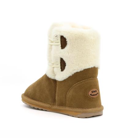 Детские сапоги из овчины (угги) EMU Australia Burnet K12617, коричневые