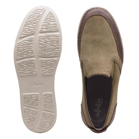Мужские слипоны Clarks Gosler Race 26140846, оливковые