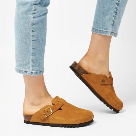 Женские сабо SCHOLL FAE F321981175, коньячные