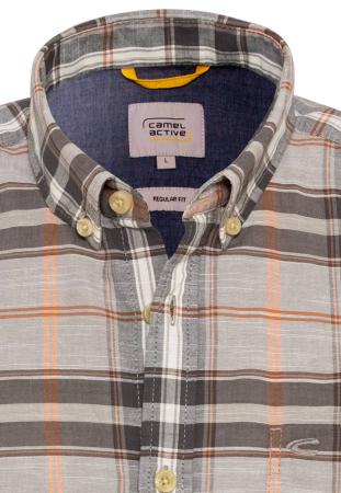 Мужская рубашка Camel Active Shortsleeve Shirt 409211-1S71, серая