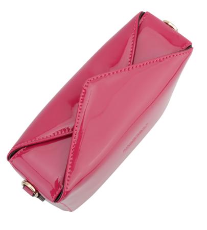 Женская сумка кросс-боди Maison Pourchet Cassetta Vernis 86001, фуксия