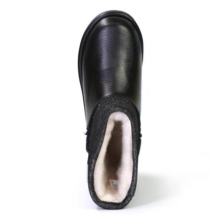 Детские полусапоги из овчины (угги) EMU Australia Sparkle Trigg K12363, черные