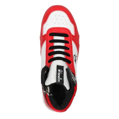 Детские высокие кроссовки United Colors of Benetton FRANKLIN MID BTK314110, красные