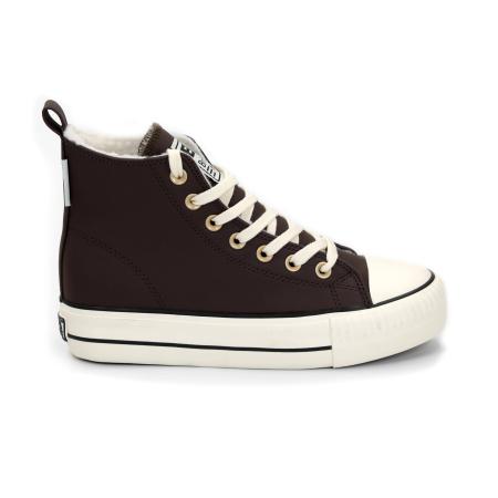 Женские высокие кеды British Knights KAYA MID B52-3709-01, коричневые