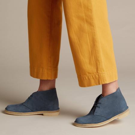 Женские дезерты Clarks Desert Boot. 26138821, синие Женские дезерты Clarks Desert Boot. 26138821, синие