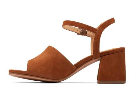 Женские босоножки Clarks Sheer65 Block 26159696, коричневые