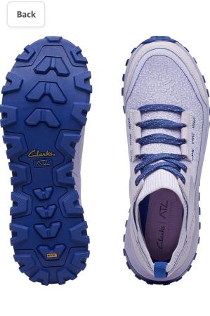 Женские кроссовки Clarks Clarks ATLTrekKnit WP 26172716, фиолетовые