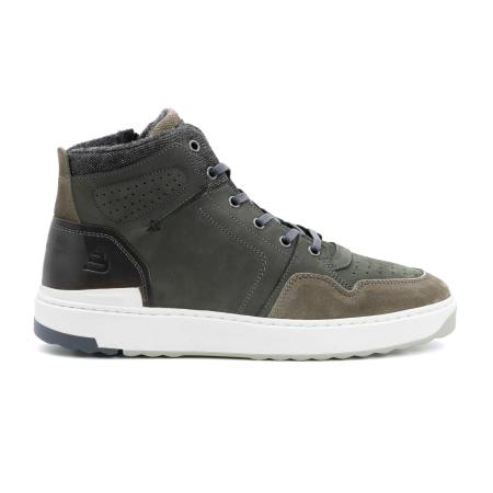 Мужские высокие кеды Bullboxer 843K51076AGYDB, серые