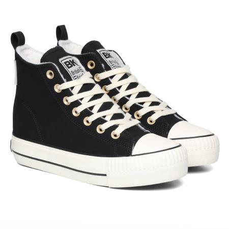 Женские высокие кеды British Knights KAYA MID B52-3709-03, черные