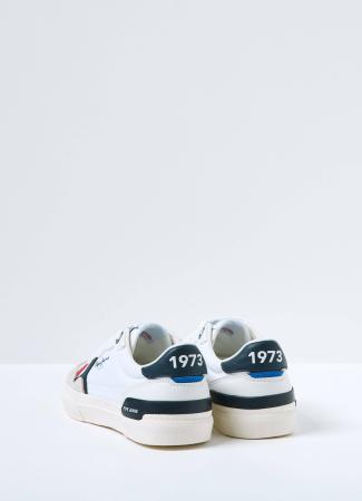 Детские кеды Pepe Jeans London KENTON BRITT BOY SS22 PBS30512, белые Детские кеды Pepe Jeans London KENTON BRITT BOY SS22 PBS30512, белые