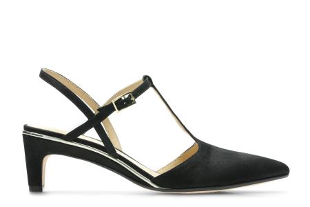 Женские туфли с закрытым мыском/открытой пяткой Clarks Ellis Lola 26139301, черные