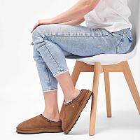 Slipper Sharky scuff W13179 - Женские тапочки EMU Australia, бежевые