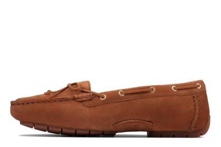 Женские мокасины Clarks C Mocc Boat2 26156425, коричневые