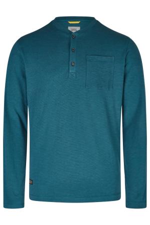 Мужской джемпер Camel Active Henley 1/1 Arm 409670-8T51, бирюзовый