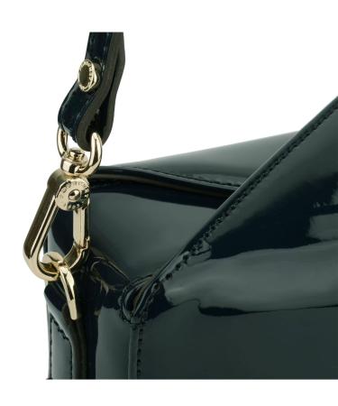 Женская сумка кросс-боди Maison Pourchet Cassetta Vernis 86001, зеленая