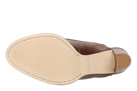 Женские туфли с закрытым мыском/открытой пяткой Clarks Ellis Ivy 26132003, коричневые