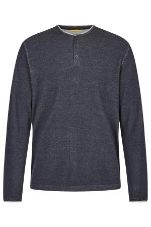Мужской джемпер Camel Active Knit 1/1 Henley 409575-8K01, синий