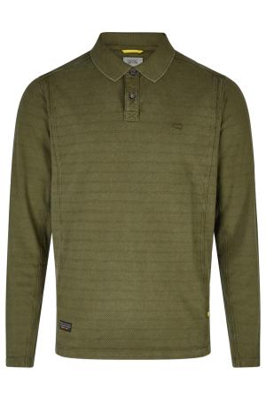 Мужское поло Camel Active Polo Long Sleeve 409865-8P01, оливковое