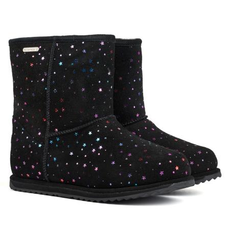 Детские сапоги из овчины (угги) EMU Australia, Модель Модель: Waterproof Basic Sparkle Brumby,, арт: арт: K13100, цвет , цвет черный