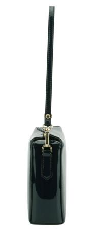 Женская сумка кросс-боди Maison Pourchet Cassetta Vernis 86001, зеленая