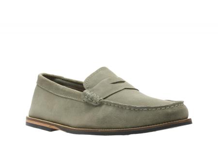 Мужские лоферы Clarks Whitley Free 26139610, оливковые Мужские лоферы Clarks Whitley Free 26139610, оливковые