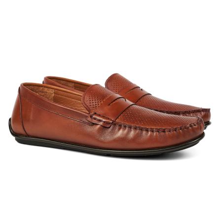 Мужские мокасины Clarks 22207314, коньячные