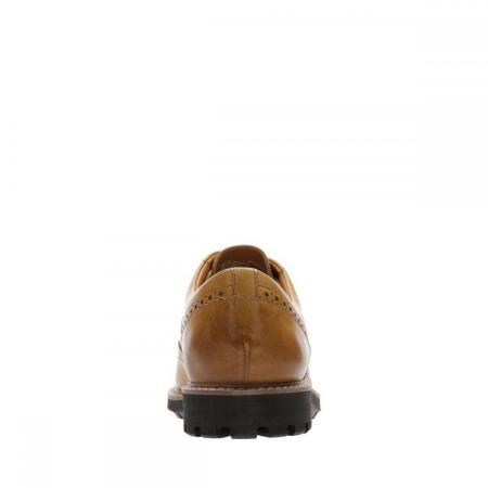 Мужские дерби брогированные Clarks Batcombe Wing 26141385, коричневые