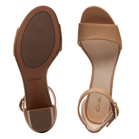 Женские туфли с открытым мыском/закрытой пяткой Clarks Clarks Deva Mae 26171972, коричневые