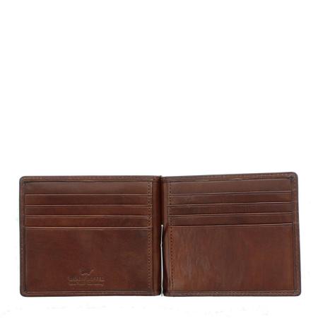 Мужской зажим для денег AREZZO RFID Dollarclip 8CS 81435, коричневый