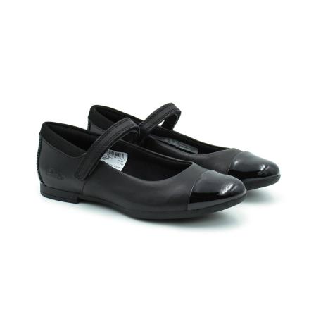 Детские туфли на ремешке Clarks Scala Gem K 26149553, черные
