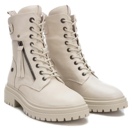 Женские высокие ботинки CARMELA LEATHER LADIES ANKLE BOOTS 160114, бежевые