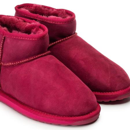 Женские ботинки из овчины (угги) EMU Australia Stinger Micro W10937 (жен. полусапоги из овчины (у W10937, красные