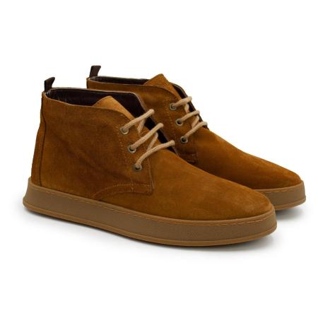 Мужские высокие кеды Clarks BC15002-180, коньячные Мужские высокие кеды Clarks BC15002-180, коньячные