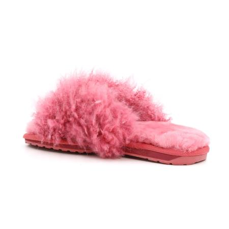 Женские тапочки EMU Australia Mayberry Curly W12766, коралловые