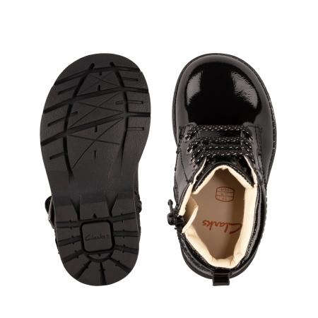 Детские ботинки Clarks Astrol Lace T 26153546, черные