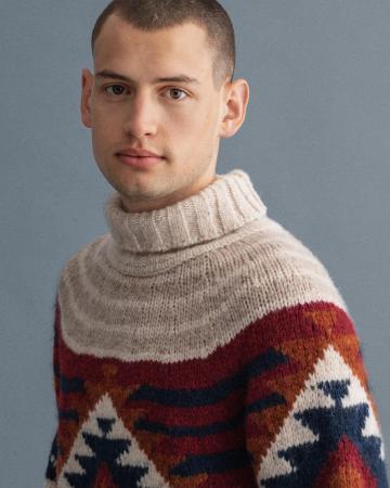 ALPACA GEOMETRIC FUNNEL NECK 8060020