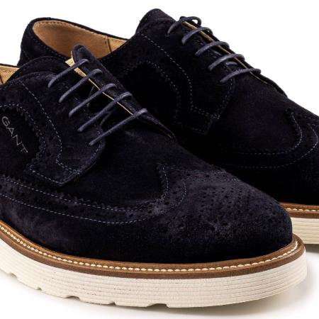 Мужские дерби брогированные Gant PREPBURG 20633411, синие Мужские дерби брогированные Gant PREPBURG 20633411, синие