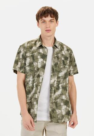 мужская рубашки Camel Active Apparel, Модель Модель: Shortsleeve Shirt,, арт: арт: 409274-5S74, цвет , цвет хаки