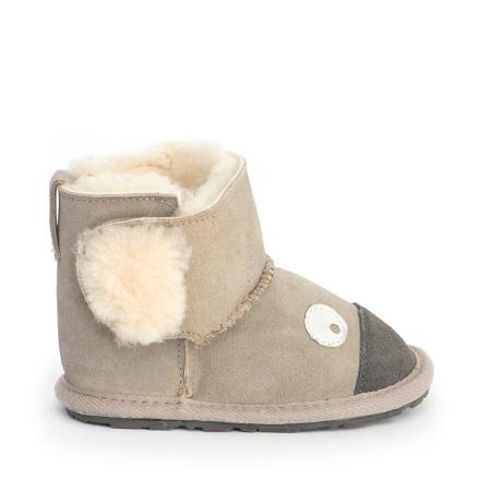 Детские ботинки из овчины (угги) EMU Australia Koala Walker B10306, серые Детские ботинки из овчины (угги) EMU Australia Koala Walker B10306, серые