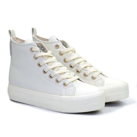 Женские высокие кеды British Knights KAYA MID B52-3707-03, белые