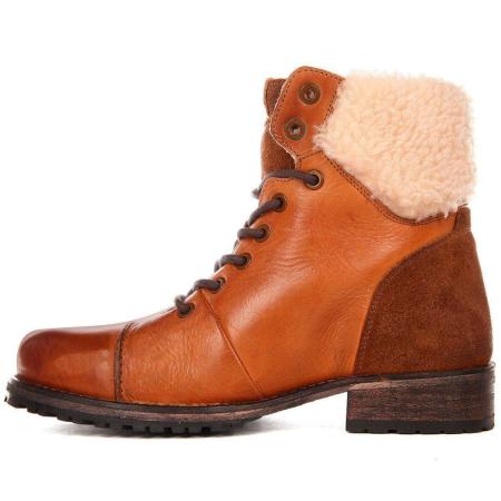 Женские высокие ботинки Pepe Jeans London MELTING WARM PLS50329, коньячные