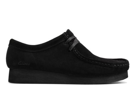 Женские полуботинки Clarks Wallabee 2 26158834, черные Женские полуботинки Clarks Wallabee 2 26158834, черные