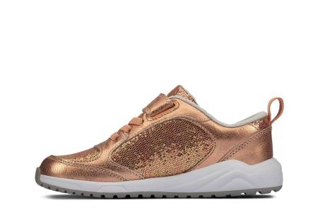 Детские кроссовки Clarks Aeon Flex K 26156779, золотые