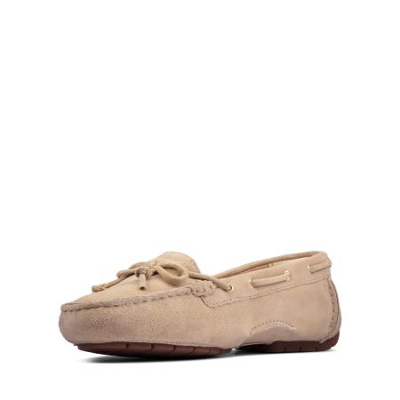 Женские мокасины Clarks C Mocc Boat2 26156422, бежевые
