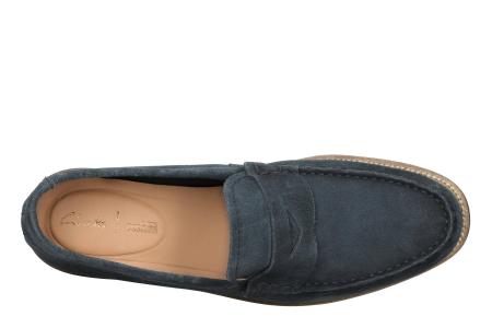 Мужские лоферы Clarks Whitley Free 26139611, синие Мужские лоферы Clarks Whitley Free 26139611, синие
